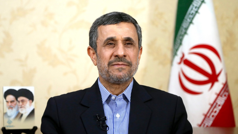 Former Iranian President Mahmoud Ahmadinejad gives an interview to The Associated Press at his office, in Tehran, Iran, Saturday, April 15, 2017. (AP / Ebrahim Noroozi)