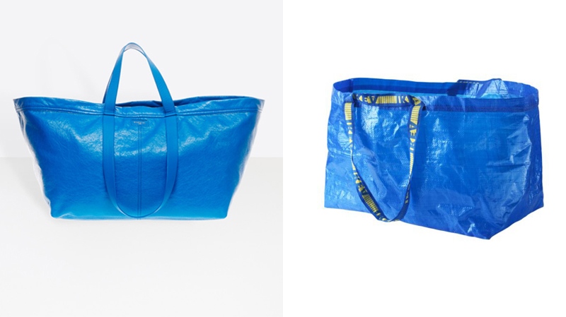 Balenciaga's new $3,000 tote looks like Ikea's $1 shopping bag | CTV News