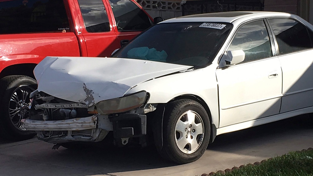 Car in which Karina Dorado was injured