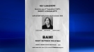 Threatening poster aimed at Jackson Browne displayed in Windsor, Ont., on Thursday, April 20, 2017. (Rich Garton / CTV Windsor)