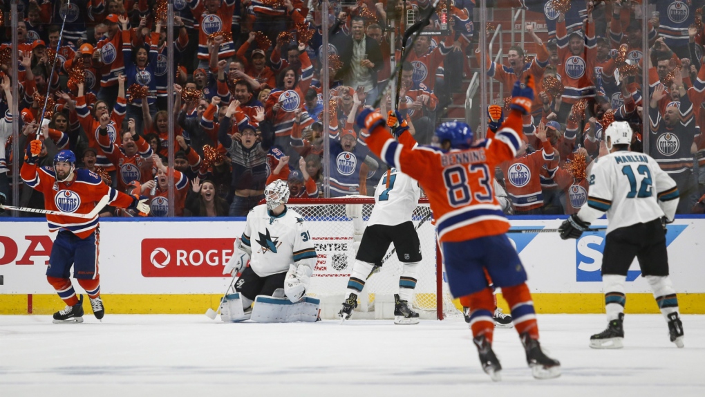 Oilers beat Sharks in Game 5