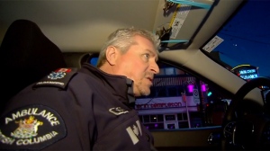 Paramedic Brian Twaites navigates the streets of Vancouver, searching for the victim of an overdose call.