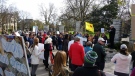 London residents gathered in Victoria Park on Saturday, April 22, 2017 for a "March for Science", a global movement advocating for evidence-based public policy and the protection of the scientific community. (photo courtesy: Twitter)