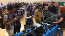 The London Vintage Film Camera Show attracted a large crowd, including many young people, to the Carling Heights Community Centre on Sunday, April 23, 2017. (Sean Irvine / CTV London)