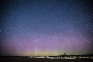 These colourful display of lights against the night sky was captured by cameraman Tom Stefanac on April 22, 2017.