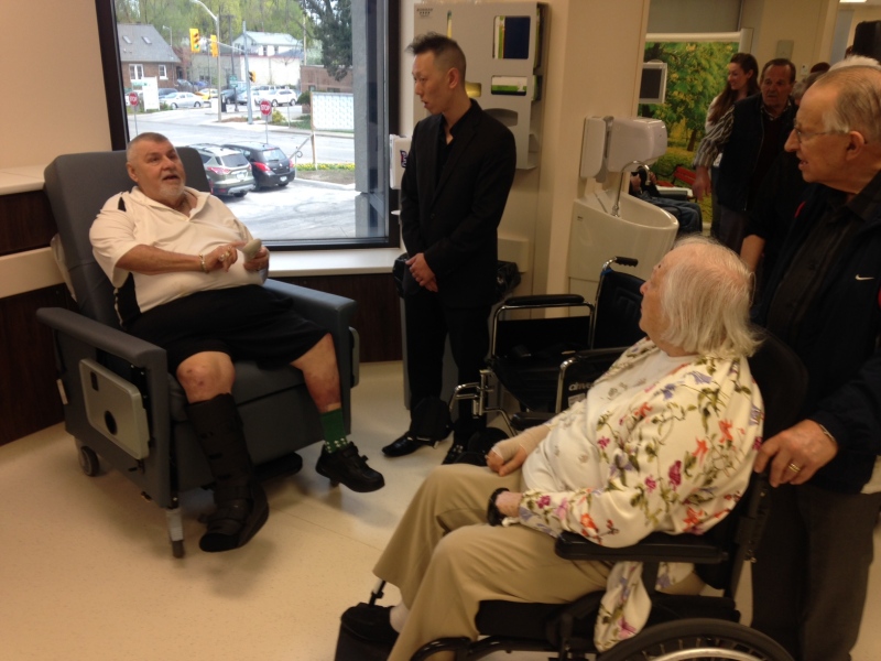 There are brand new chairs and smart TV's for each patient at the new dialysis centre in Windsor, Ont., on Wednesday, April 26, 2017. (Chris Campbell / CTV Windsor)