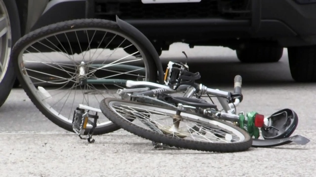 Cyclist hit by SUV in Kitchener taken to hospital - CTV News