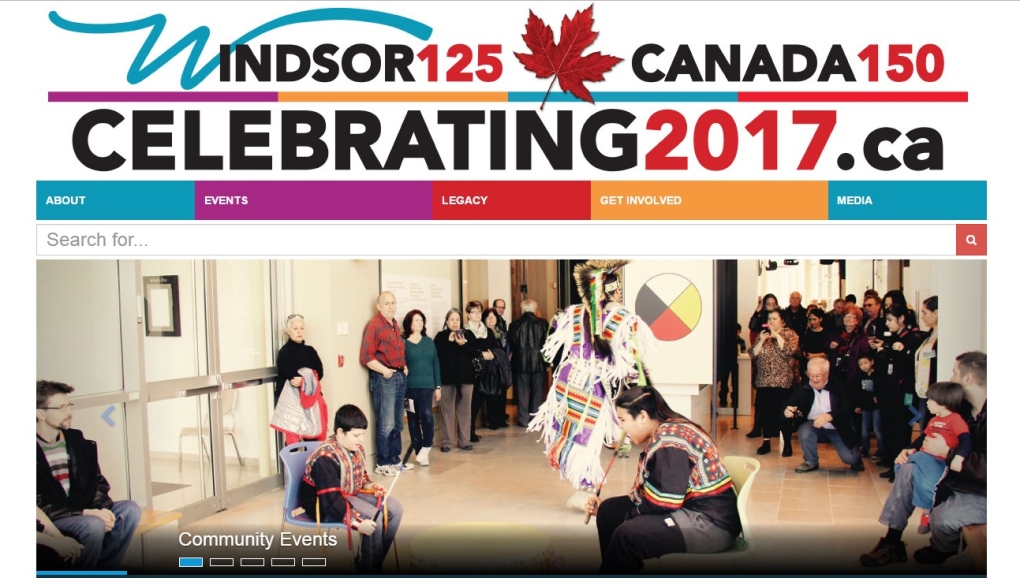 City of Windsor special 125th birthday website