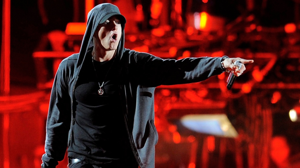 Eminem performing in 2012