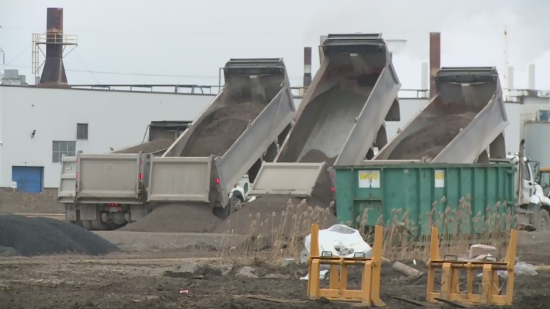 Gordie Howe bridge construction