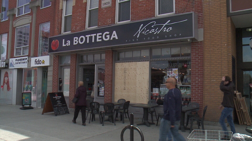 La Bottega window smashed overnight
