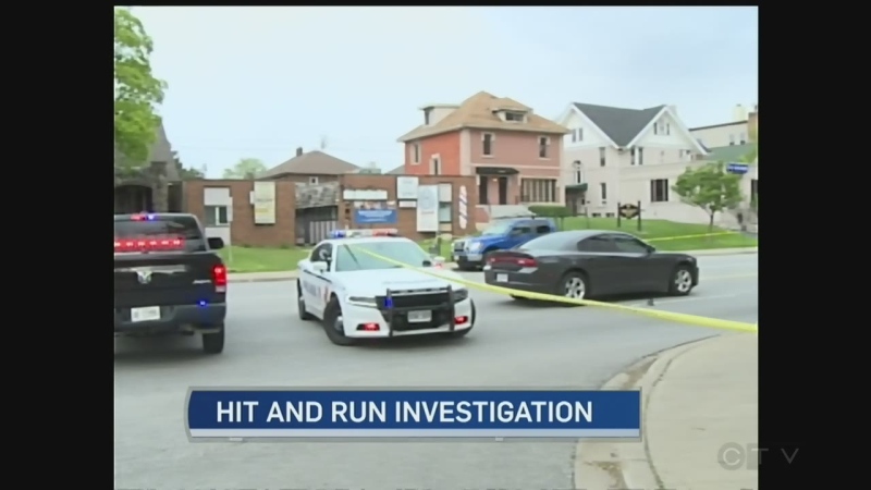 Police say pedestrian struck by hit-and-run driver on Ouellette Avenue.(CTV Windsor)