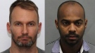 Former College Street Bar owner, Gavin MacMillan, left, and former employee, Enzo De Jesus Carrasco, right, are facing charges. (Toronto Police Services)