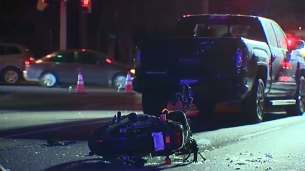 motorcyclist killed Kitchener pickup