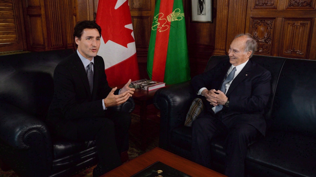 Trudeau meets with the Aga Khan
