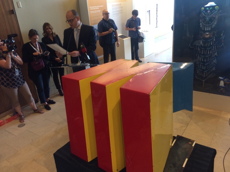 Windsor opens a time capsule from 1992, on May 16, 2017. (Michelle Maluske / CTV Windsor)