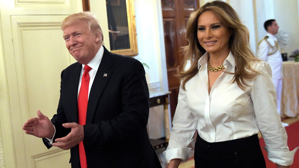 Donald Trump and first lady Melania Trump 