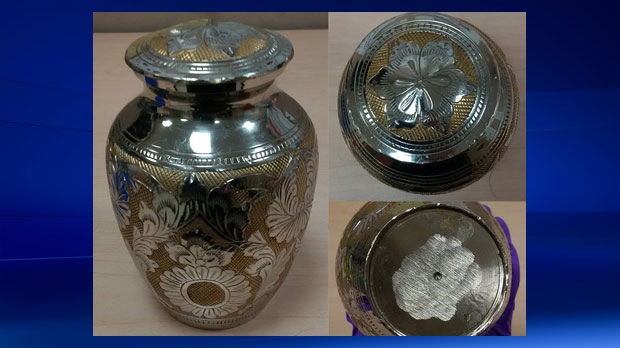 Urn found at recycling depot - Calgary