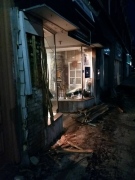 Police are investigating after a car crashed into a storefront in Ridgetown. (Todd William Bailey / Facebook)