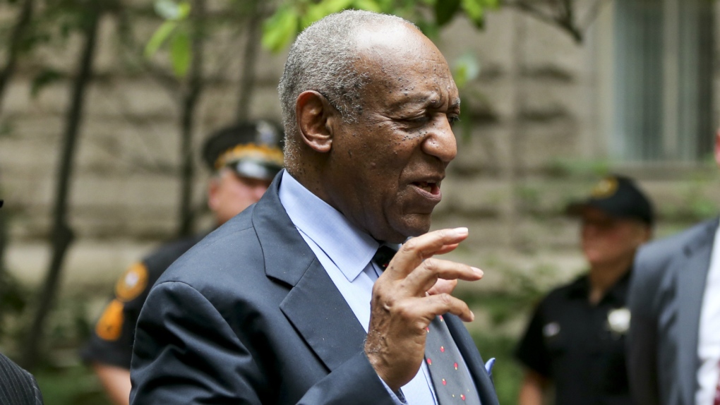 Bill Cosby speaks to the media
