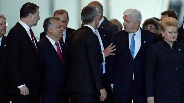 Trump shoves Montenegro PM Dusko Markovic