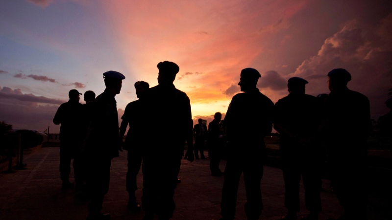 UN peacekeepers from Brazil at the airport in Port-au-Prince, Haiti, on July 11, 2011. (Eduardo Verdugo / AP )