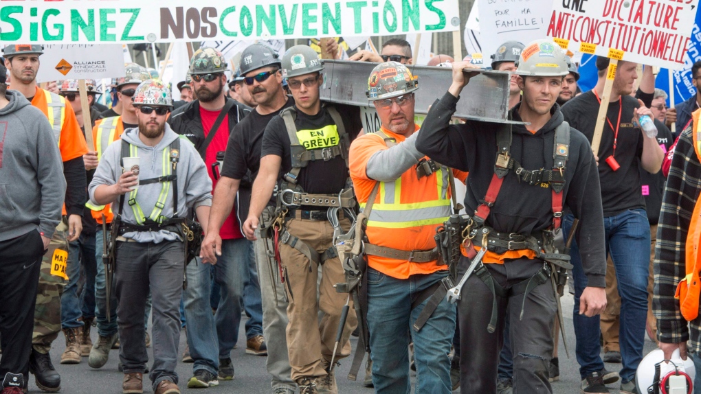 Quebec construction strike 
