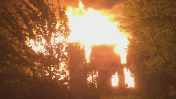 Four charged with arson in fire at abandoned farmhouse in Lakeshore, Ont.