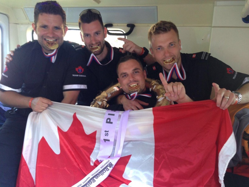 Four members of  Essex-Windsor EMS win at the International Paramedic Competition in the Czech Republic over the weekend. (EMSTeamOntario / Twitter)