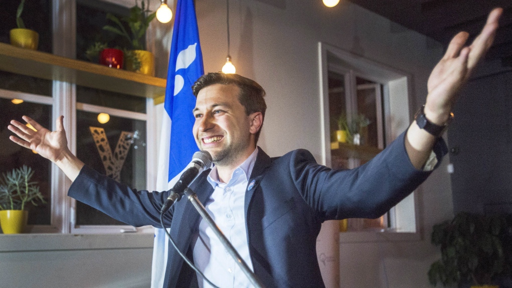 Quebec Solidaire candidate Gabriel Nadeau-Dubois