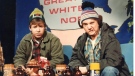 Rick Moranis, left, and Dave Thomas as the characters Bob and Doug McKenzie in a scene from the 'SCTV' comedy series. (THE CANADIAN PRESS)