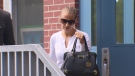 Karla Homolka is seen leaving her children's private school on Wednesday, May 31, 2017. 