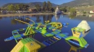 An inflatable park on the water similar to this one is coming to Barrie (Courtesy: Splash On)