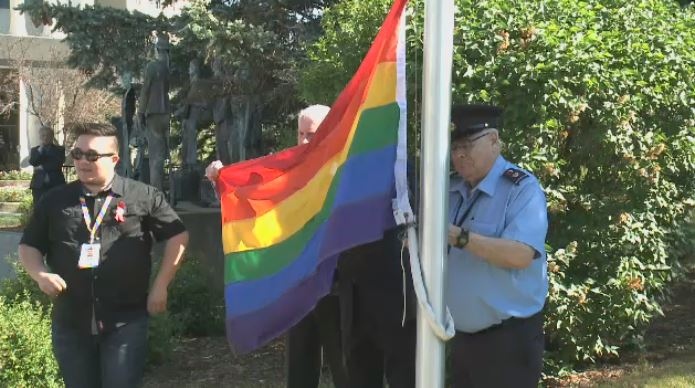 Pride flag raised in Regina