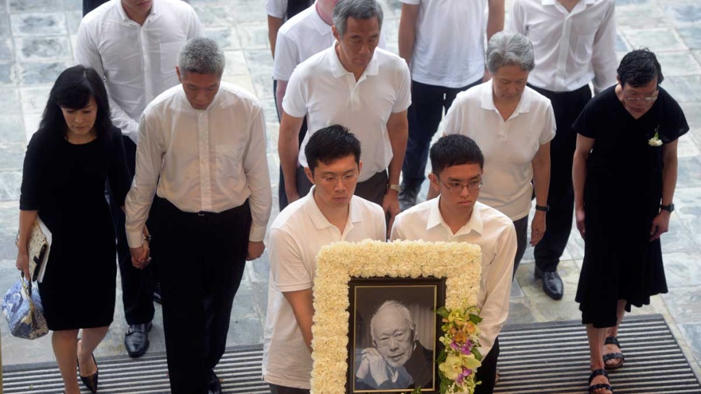 Family members of the late Lee Kuan Yew 