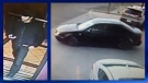 Photographs of the suspect and suspect vehicle in connection with an attempted robbery inside a hotel room on Sunridge Way on June 5, 2017 (photos: CPS)