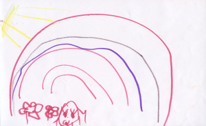 Weather art by Priyanka, age 4.
