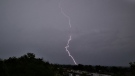 MyNews contributor sent in a photo of a lightning strike in Thornhill, Ont. (Eddie Chan / MyNews)