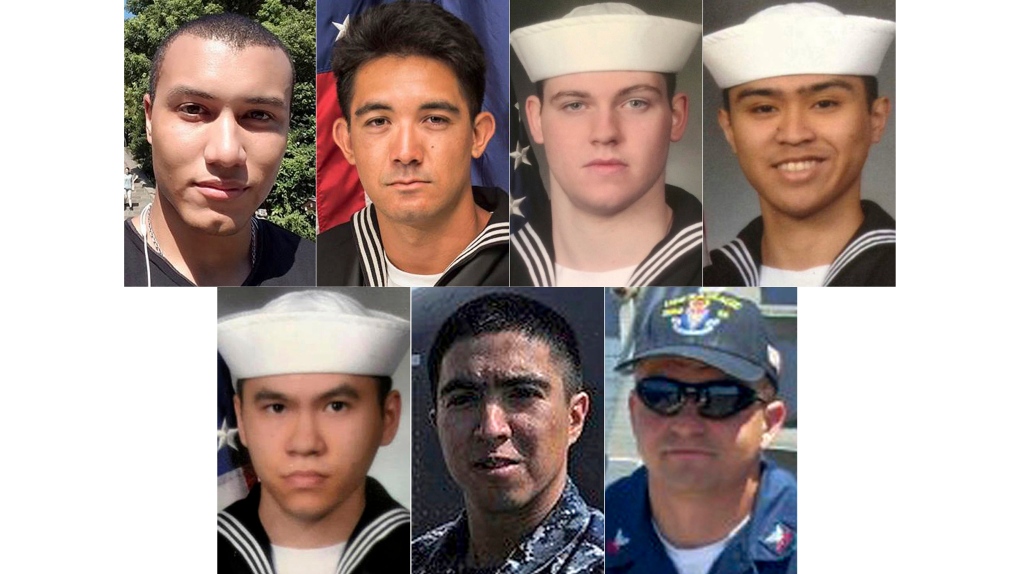 Soldiers who died on USS Fitzgerald