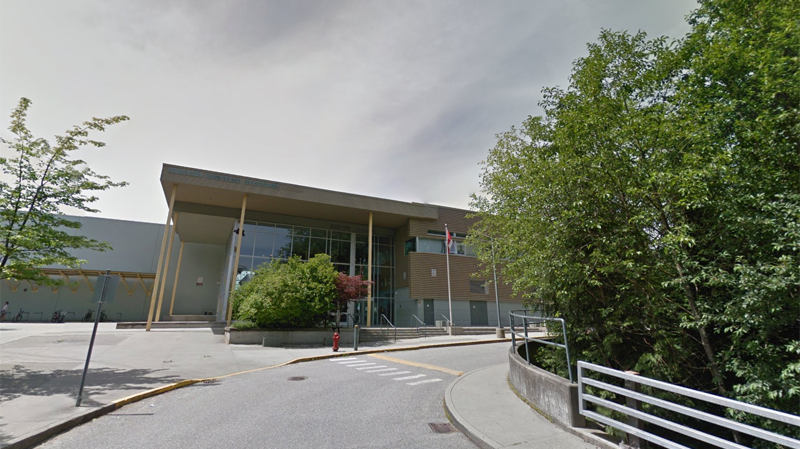 Burnaby Mountain Secondary School is seen in this undated Google Maps image. 