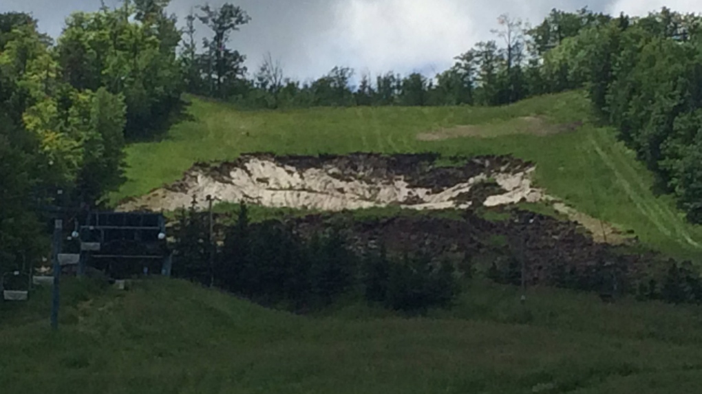 Rain Saturated Soil Cause Landslide At Blue Mountain Resort Ctv News