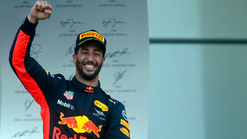Ricciardo wins Azerbaijan GP; Canadian Stroll makes podium | CTV News