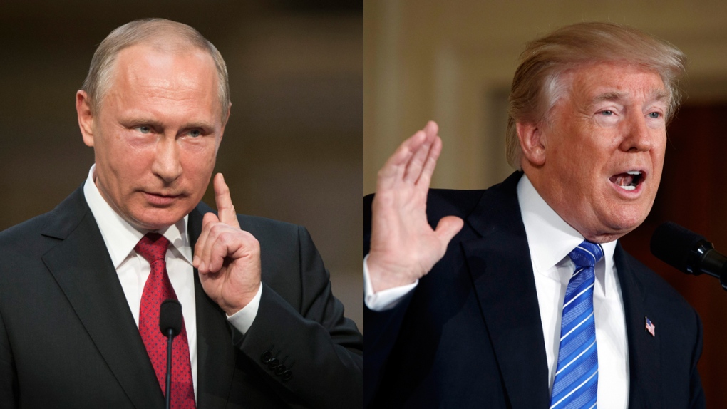 Putin, left, and Trump