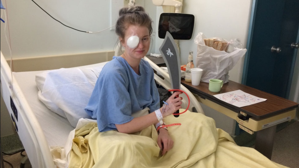 Brittney Thomas-Ljungberg in hospital