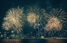 Fireworks light up the sky over the Detroit River on Monday, June 26, 2017. (Rich Garton / CTV Windsor)