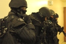 RCMP Emergency Response Team participates in the GTA raids as seen in this image provided by the Toronto Police Service.