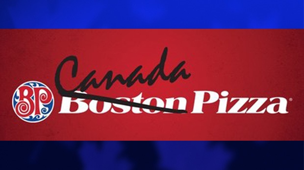 Boston Pizza changes its name to Canada Pizza to honour Canada 150. (Courtesy Boston Pizza)