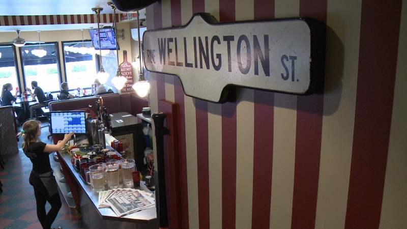 A view inside the Wellington Diner on Wellington Street in west Ottawa, June 27, 2017