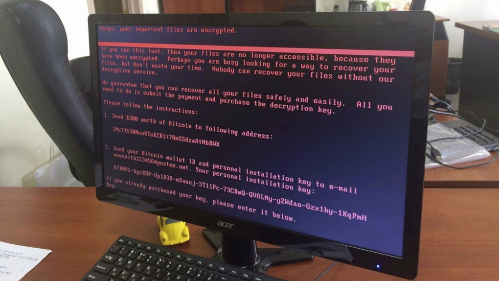 Ransomware attack in Ukraine