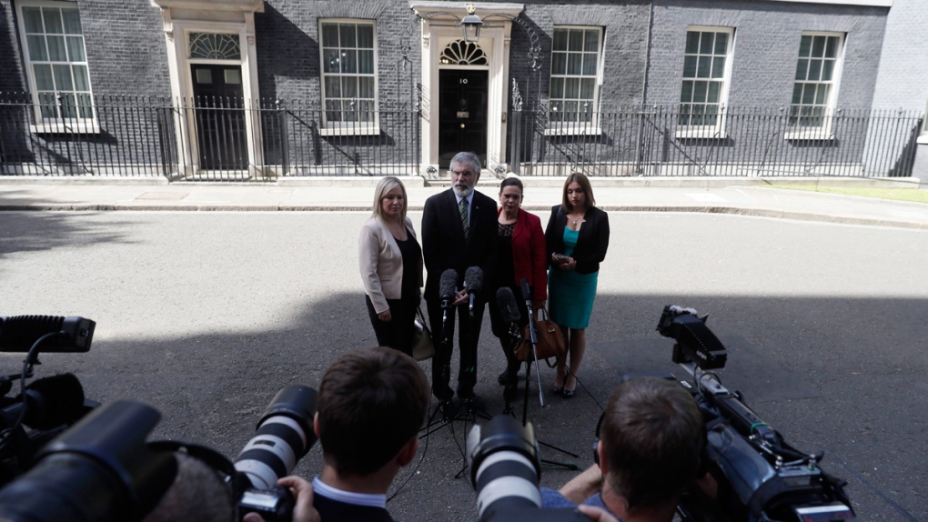 Sinn Fein leaders at 10 Downing Street